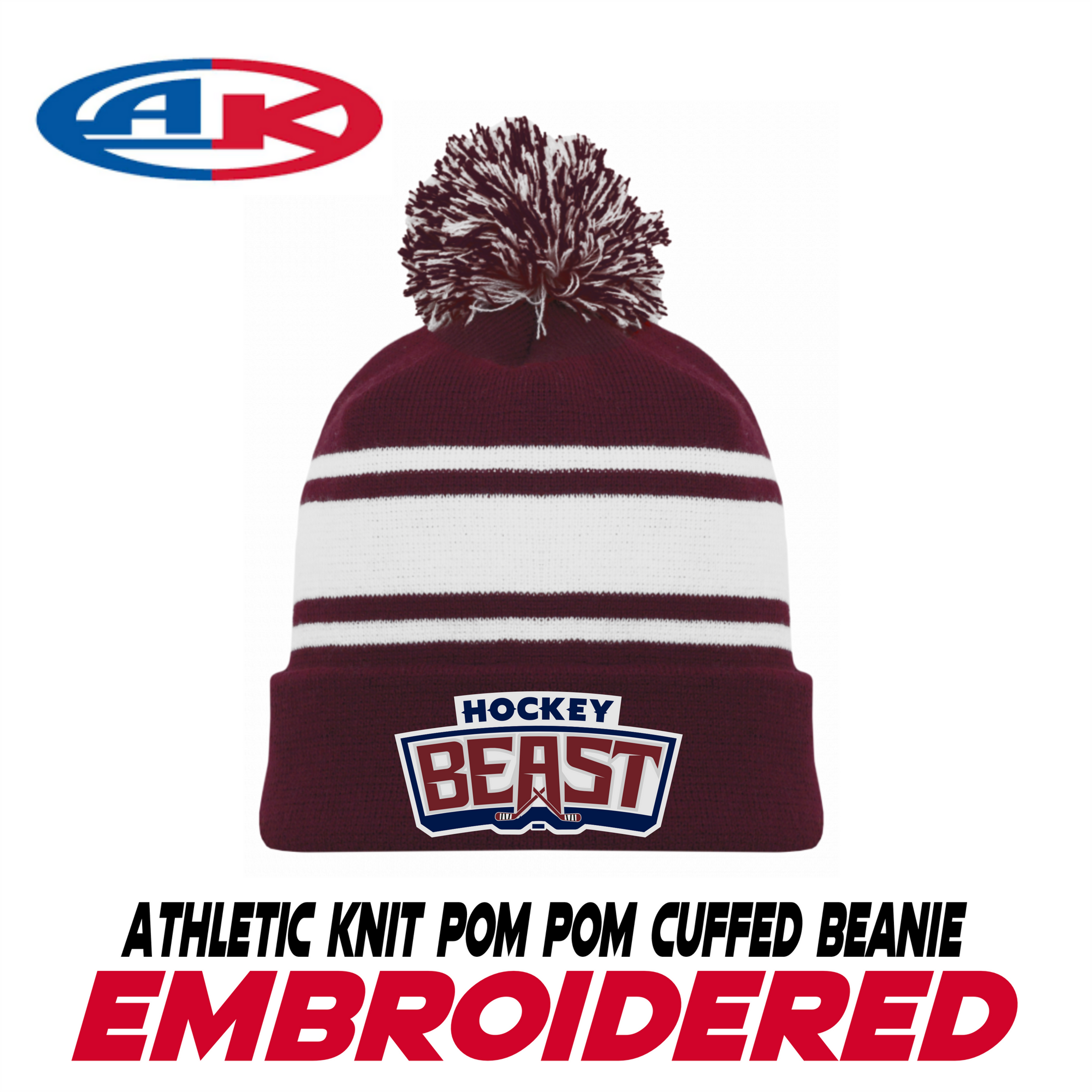 ATHLETIC KNIT POM POM