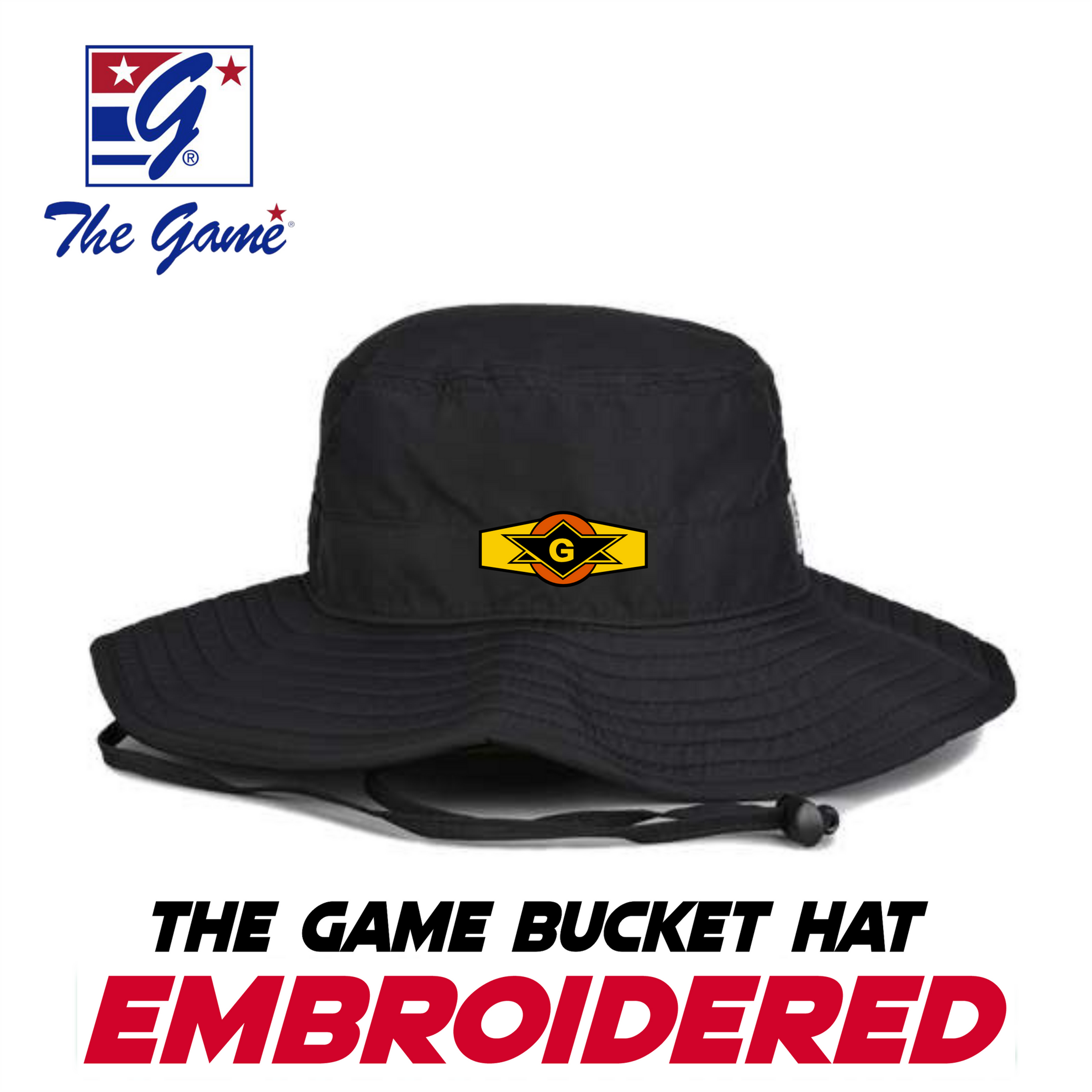 The Game Embroidered Bucket Hat
