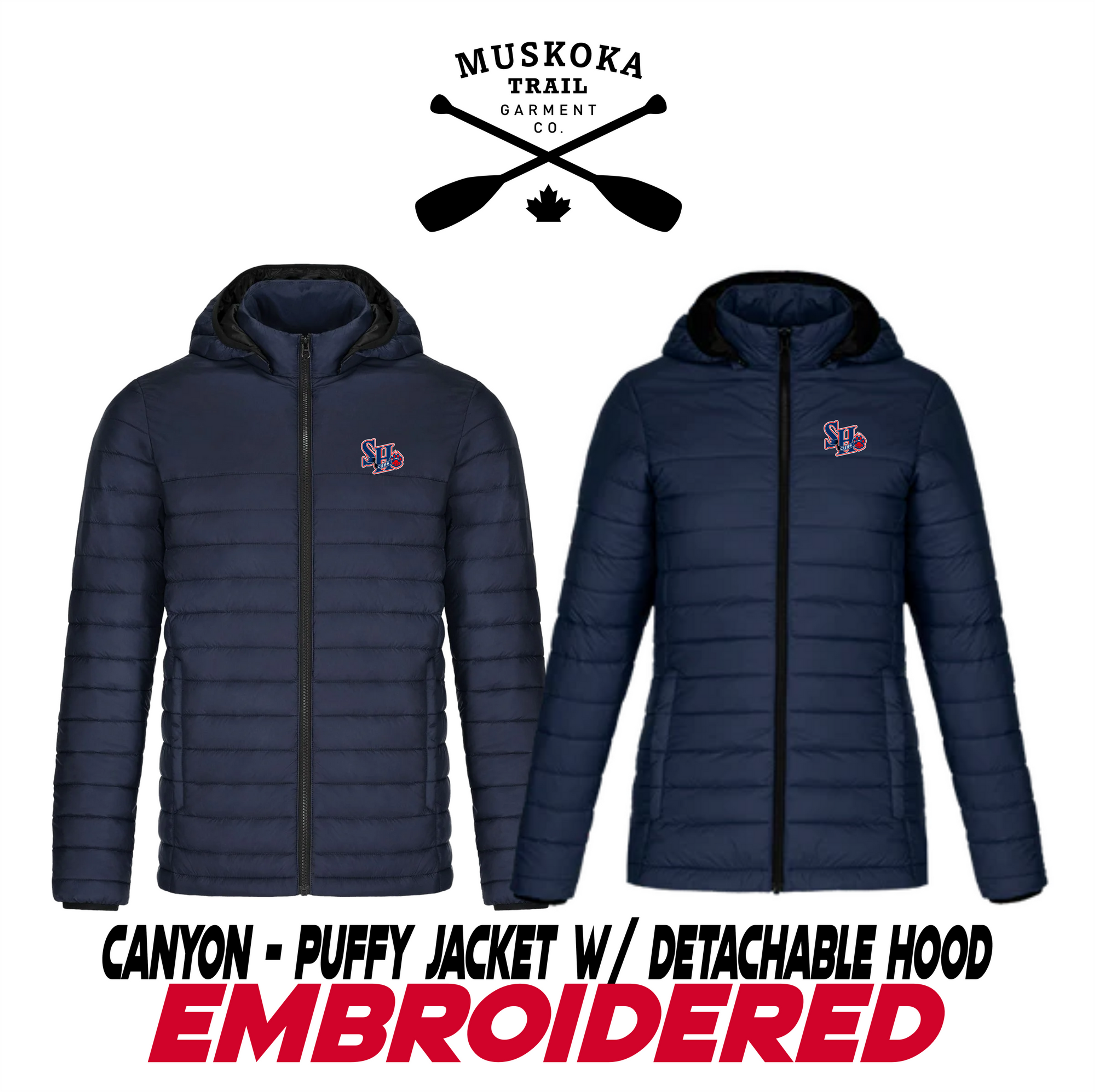 Embroidered Muskoka Puffy Jacket