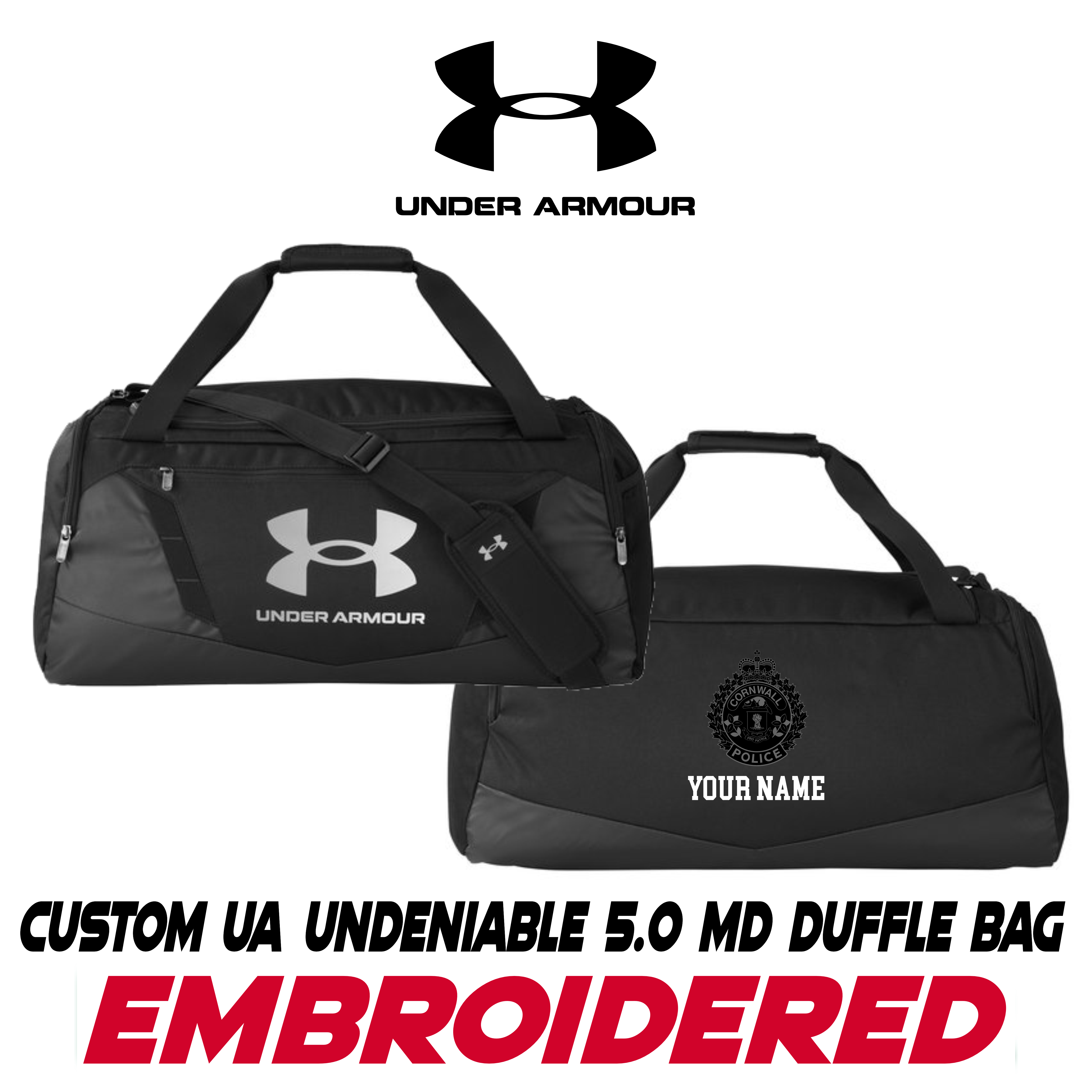 Embroidered Under Armour Duffle Bag