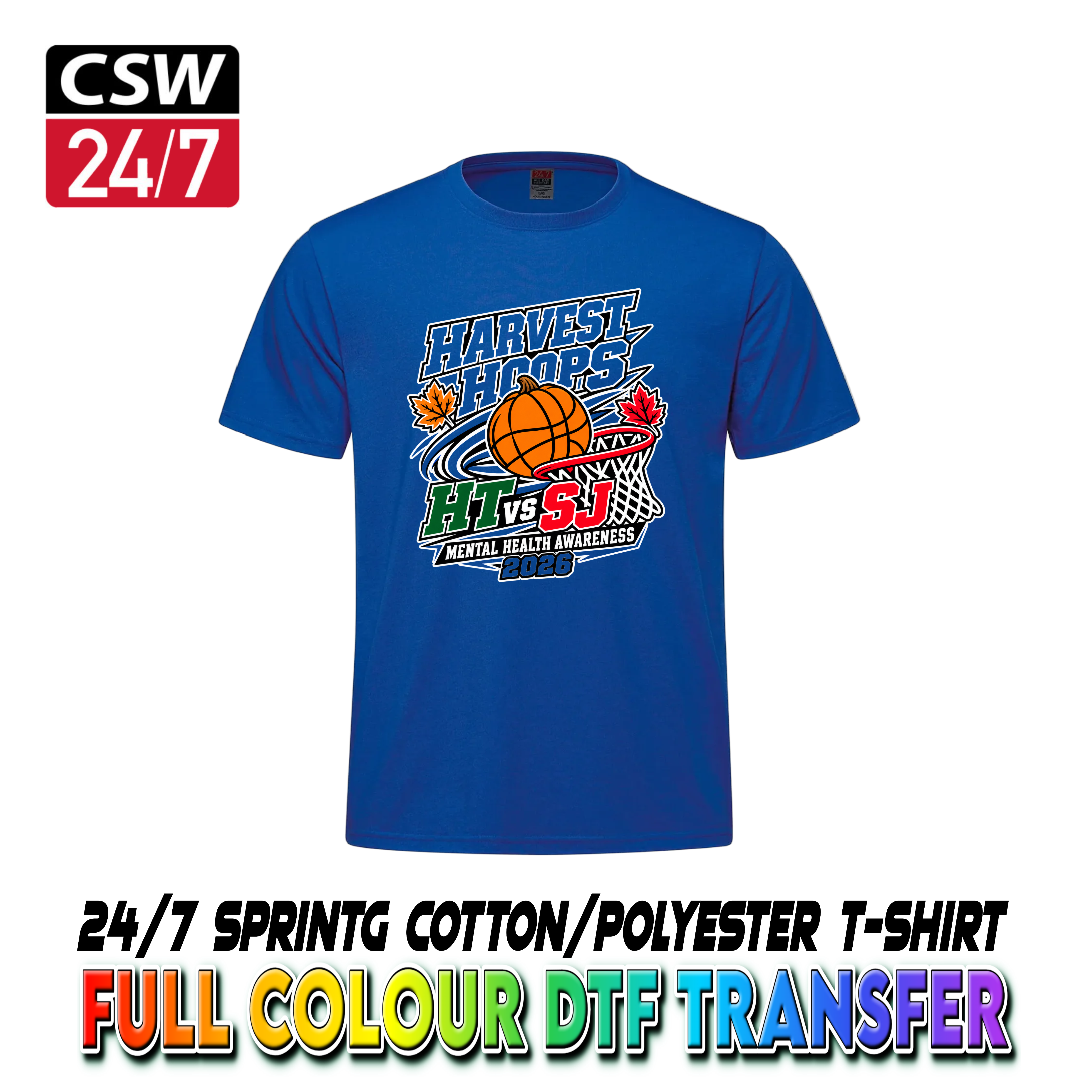 CSW SPRINT Cotton-Polyester Short-Sleeve T-Shirt