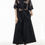 Thumbnail: Hayato Sheer Leaf Blouse - Black