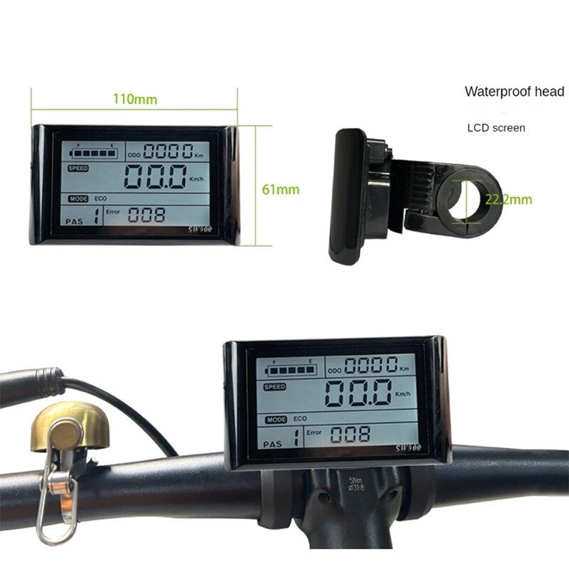 Thumbnail: 30A Waterproof Head Controller Kit Electric Bicycle Ebike Controller Kit 