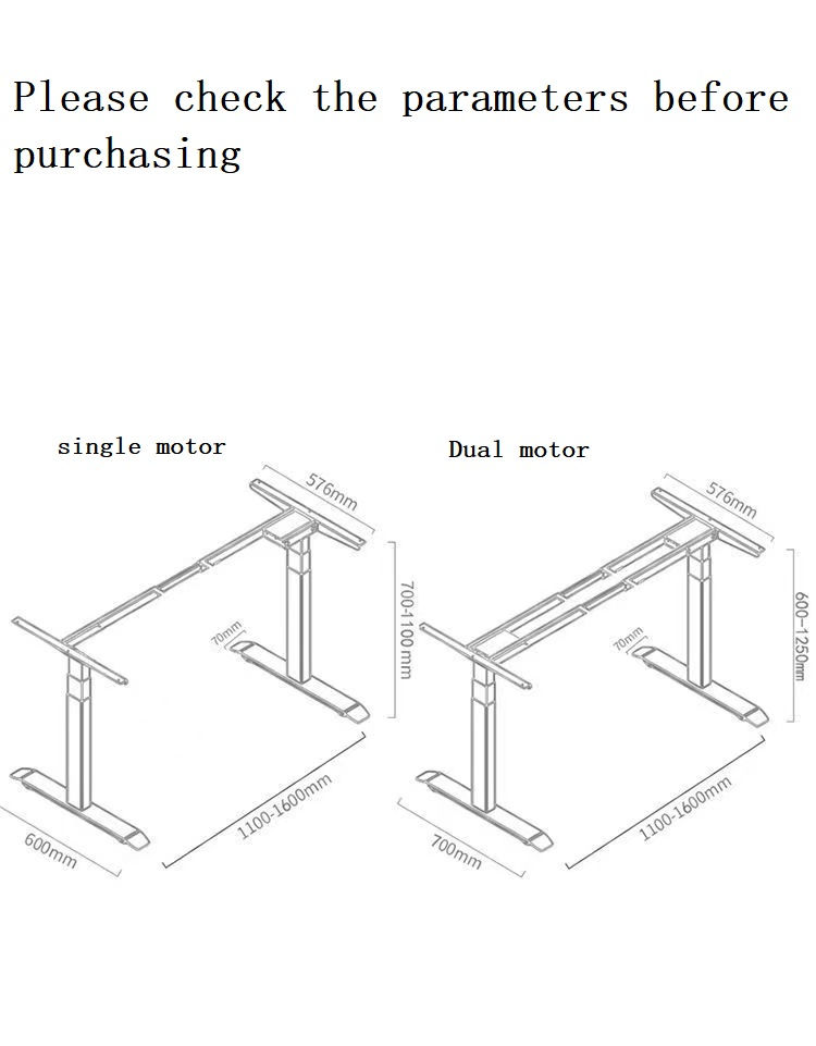 Thumbnail: Electric Stand Up Desk Frame, Height Adjustable, Ergonomic Memory Control