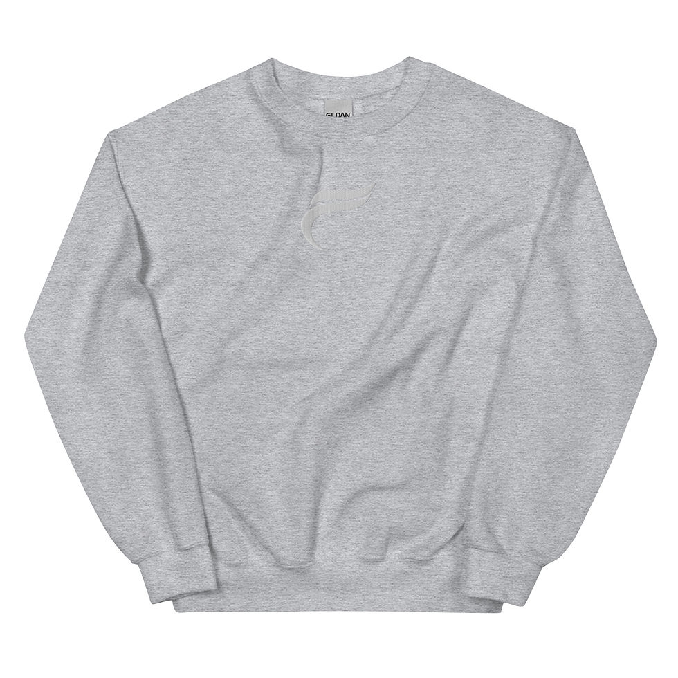 Miniaturbild: Graues Sweatshirt mit Rundhalsausschnitt
