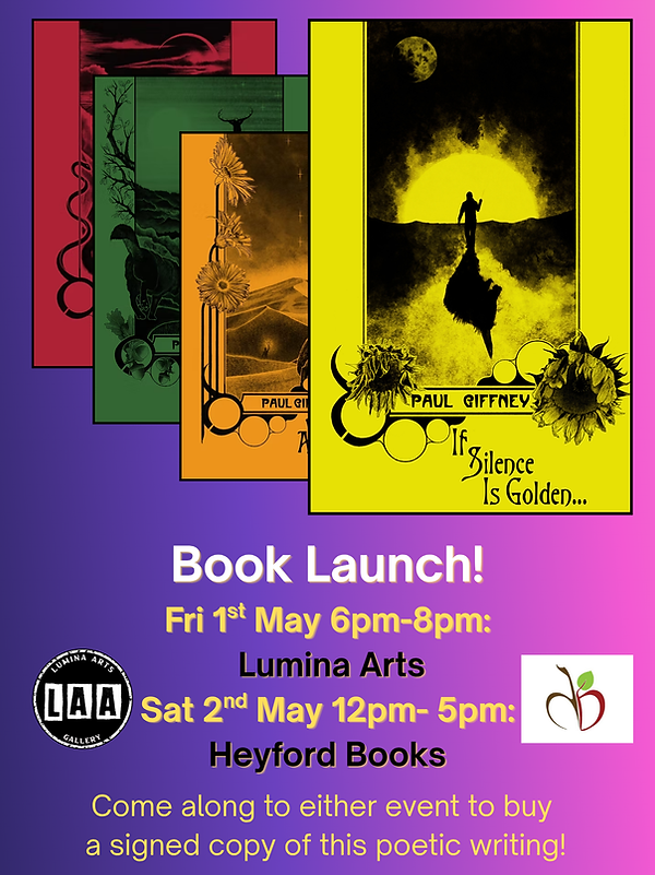 Book Launch! 1st May Lumina Arts 2nd May Heyford Books.png