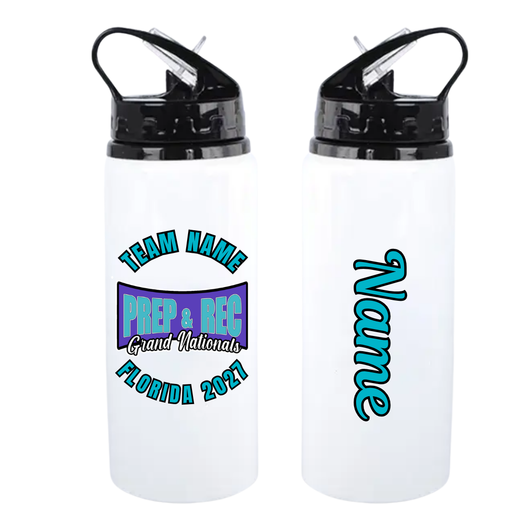 Personalised Prep & Rec Grand Nationals metal bottle