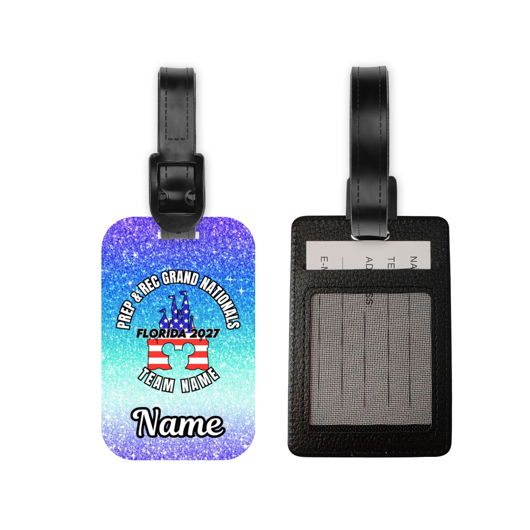 Prep & Rec Grand Nationals 2027 one sided PU Leather luggage tag