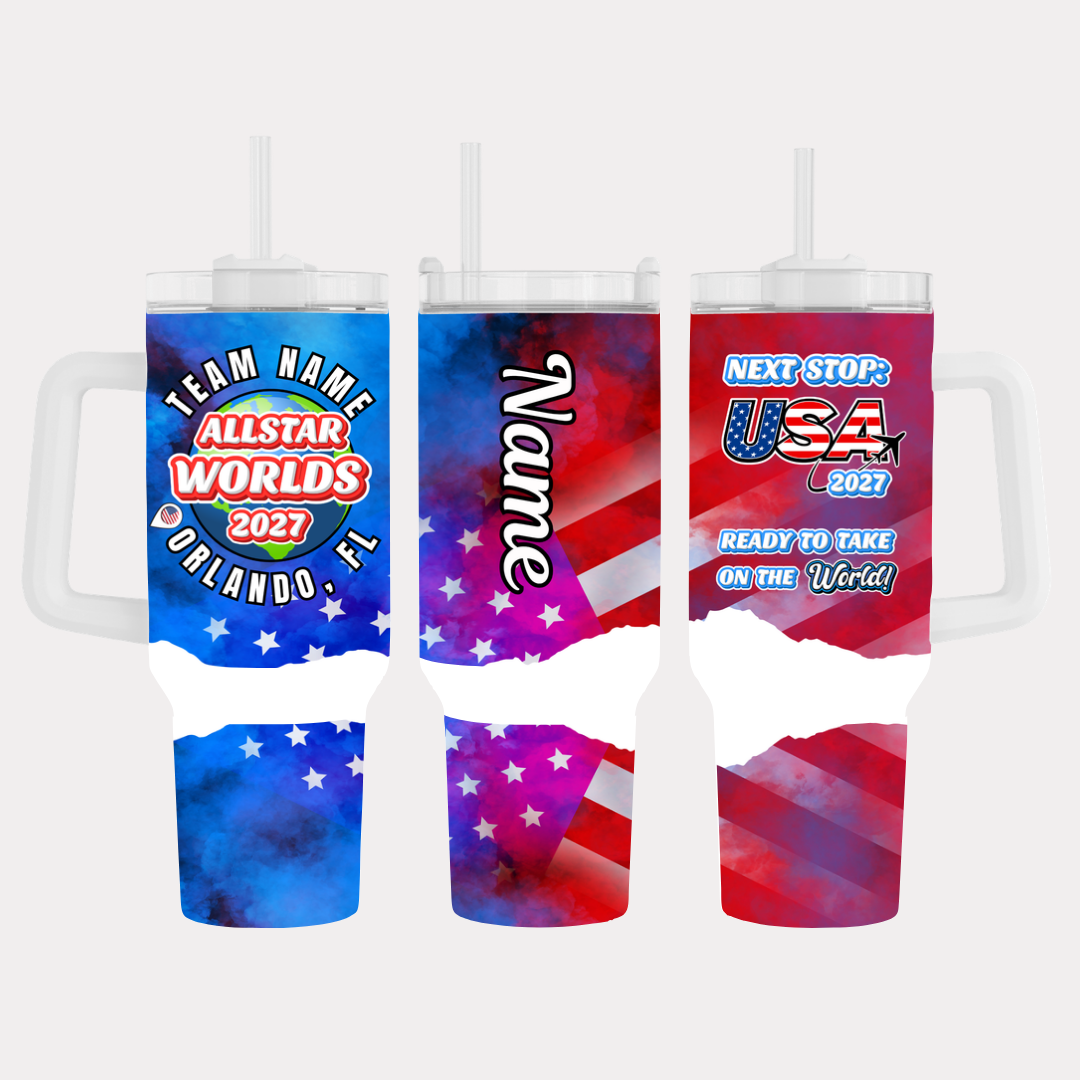 Allstar Worlds 2027 (USA) 40oz Stainless steel insulated tumbler