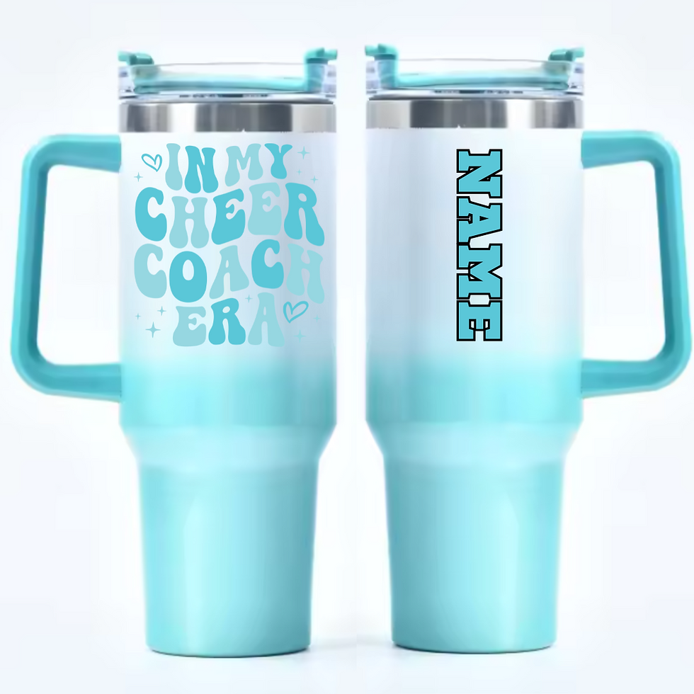 Thumbnail: In My Cheer Coach Era 40oz Stainless steel insulated tumblers 