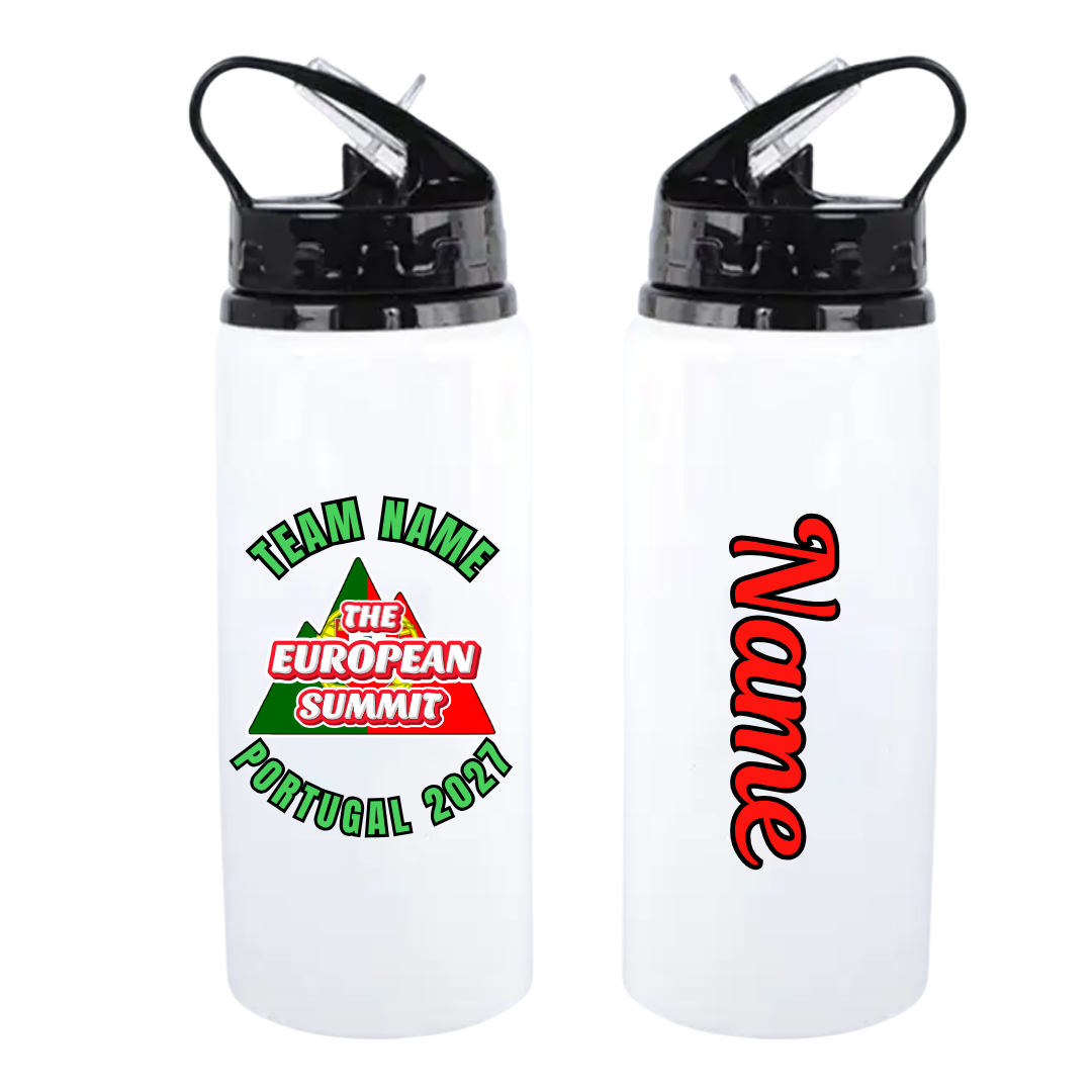 European Summit 2027 metal bottle