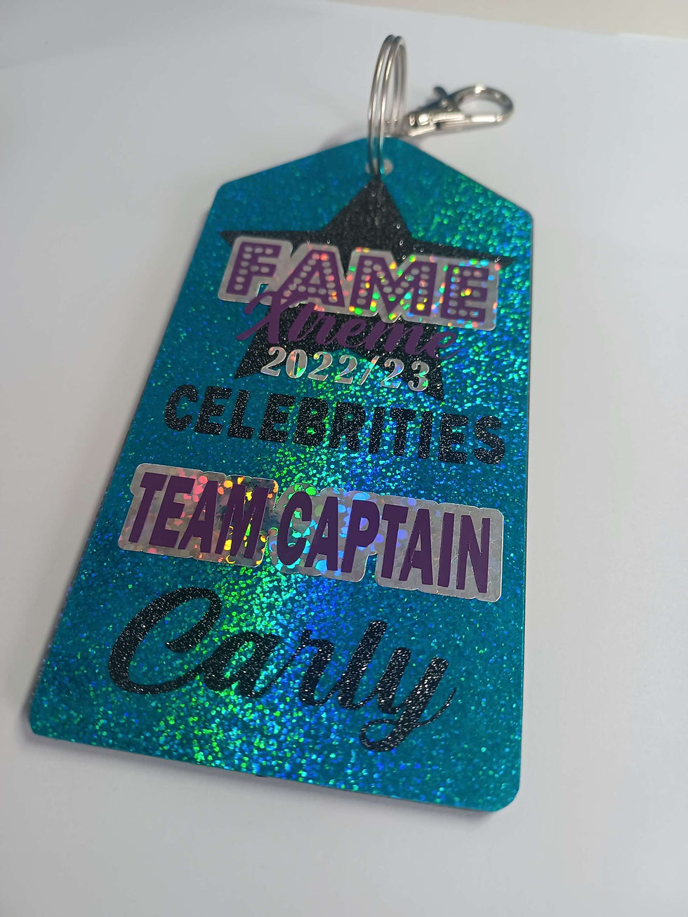 Thumbnail: Sparkly bagtag keyrings