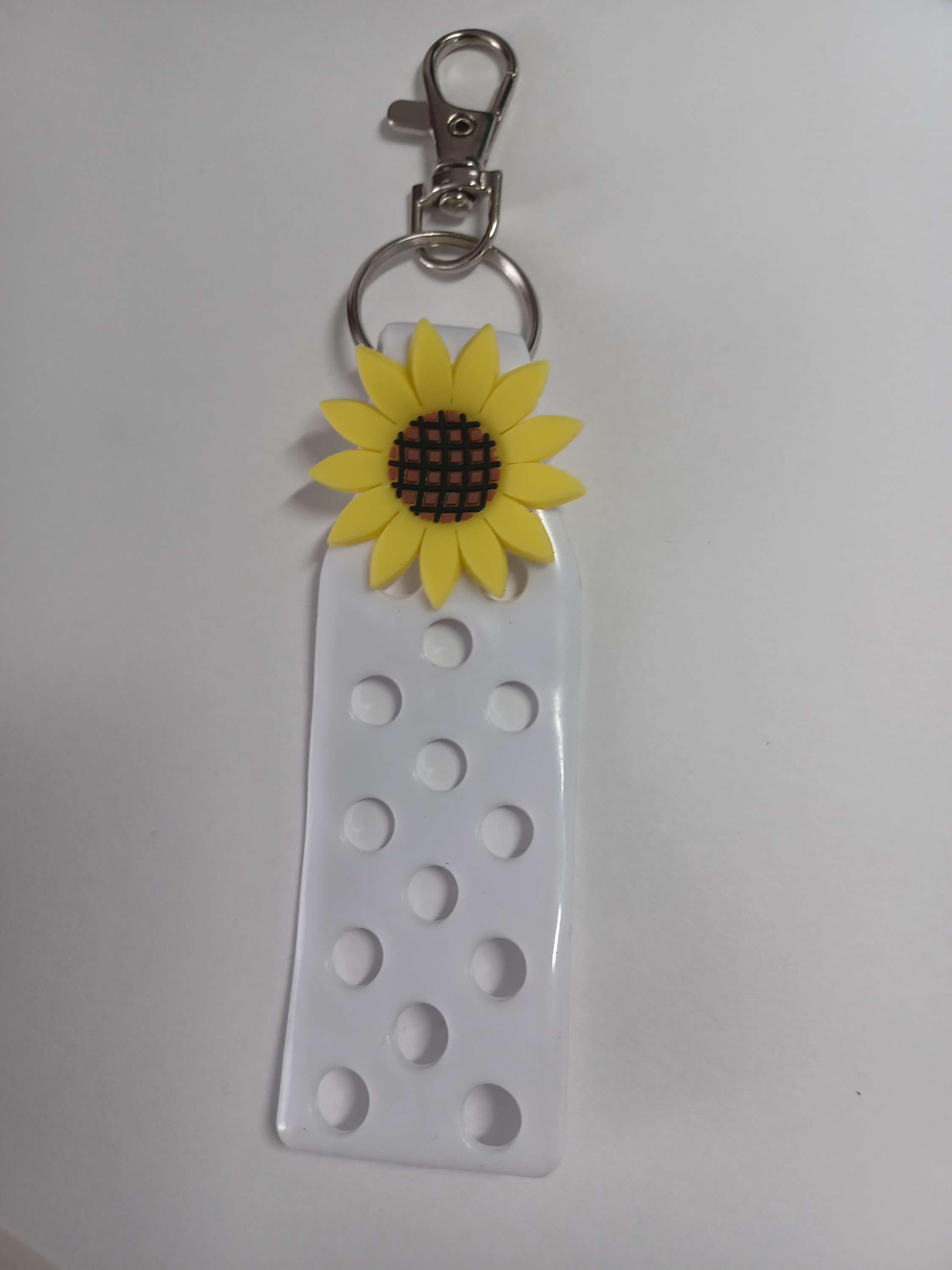 White croc keyring