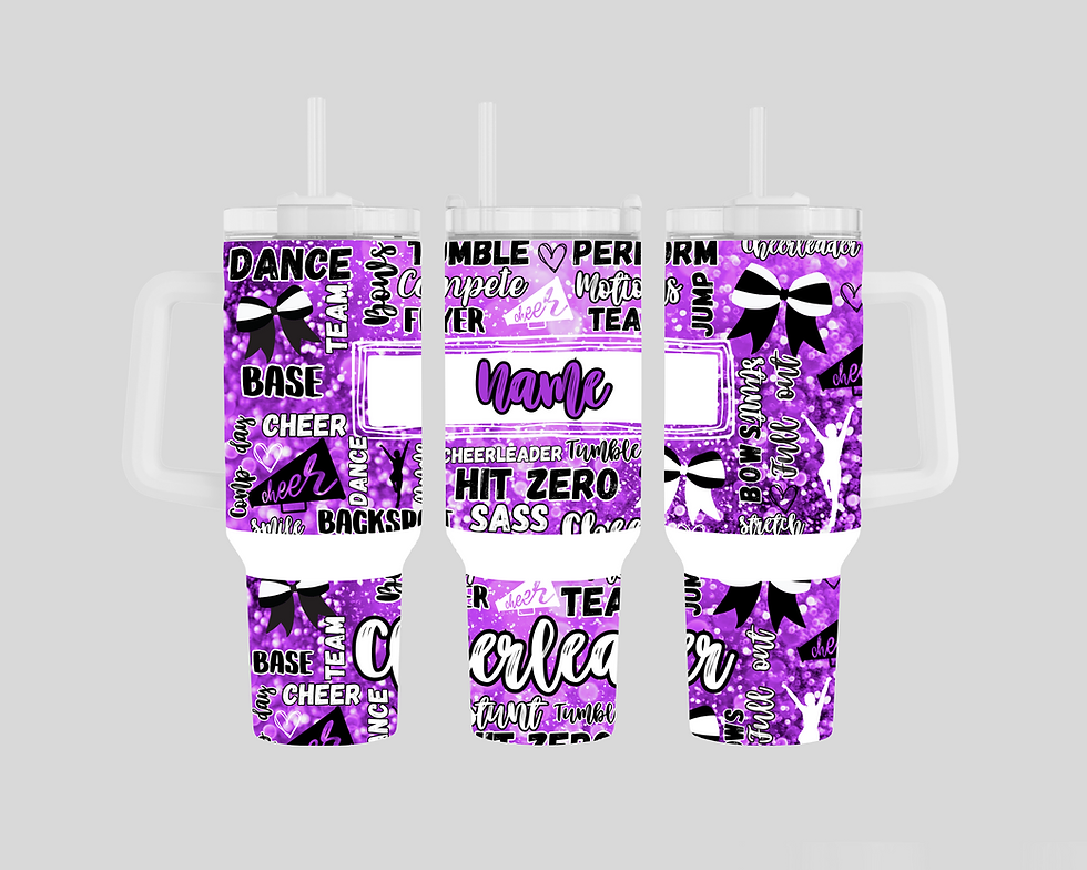 Thumbnail: Personalised Cheerleader 40oz Stainless steel insulated tumblers 