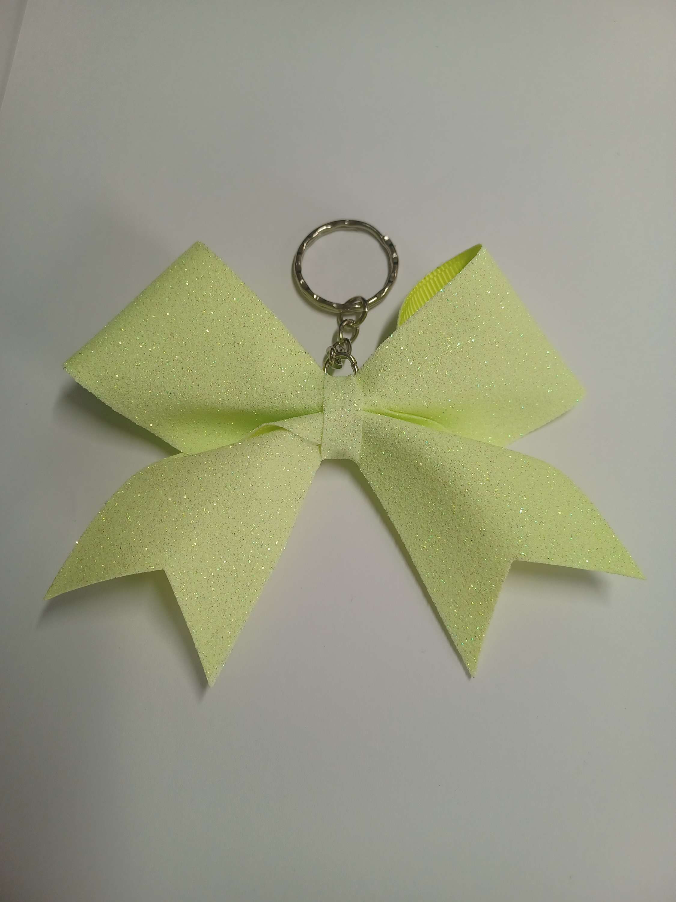Lemon sherbet bow keyring