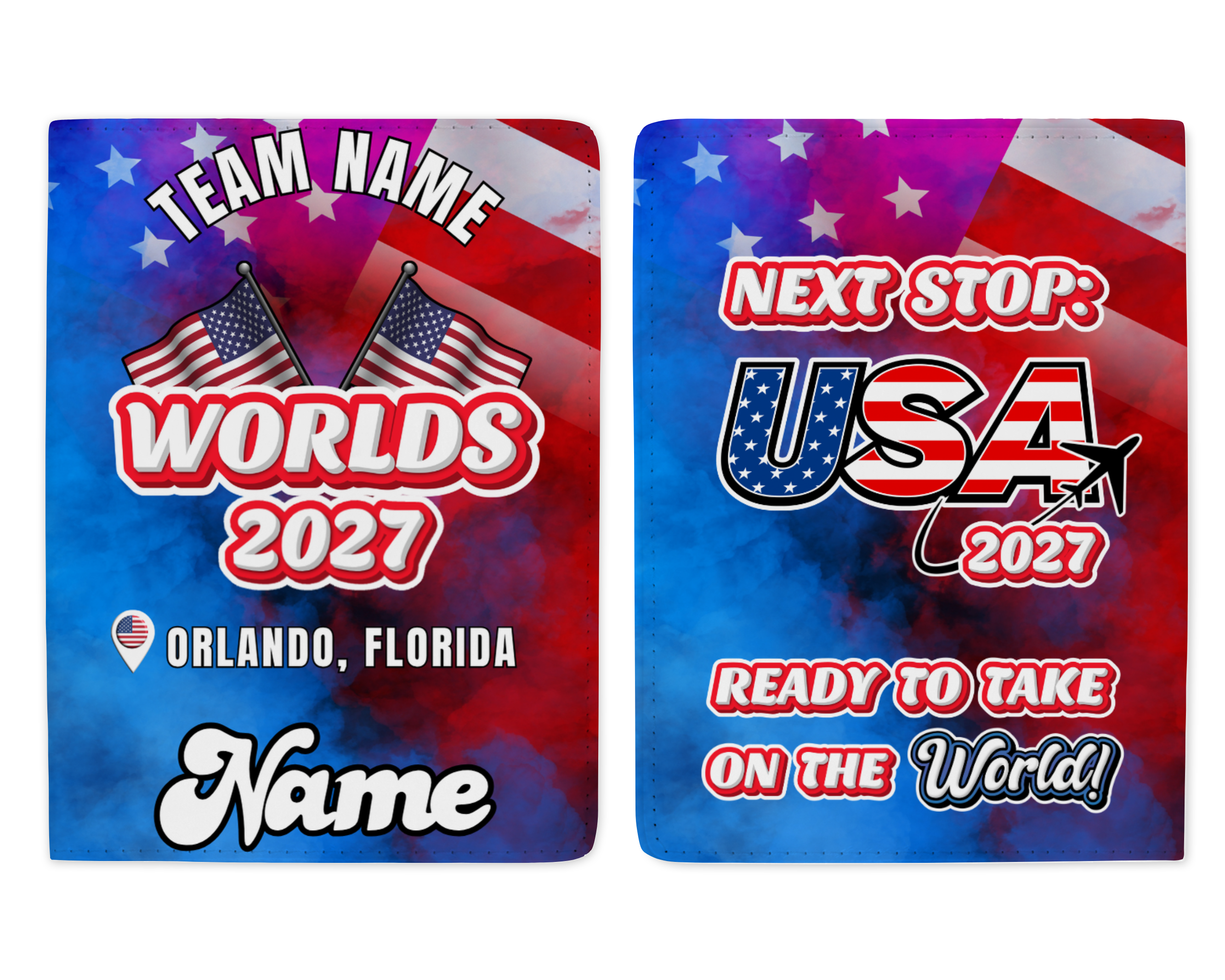 Worlds 2027 passport cover- USA