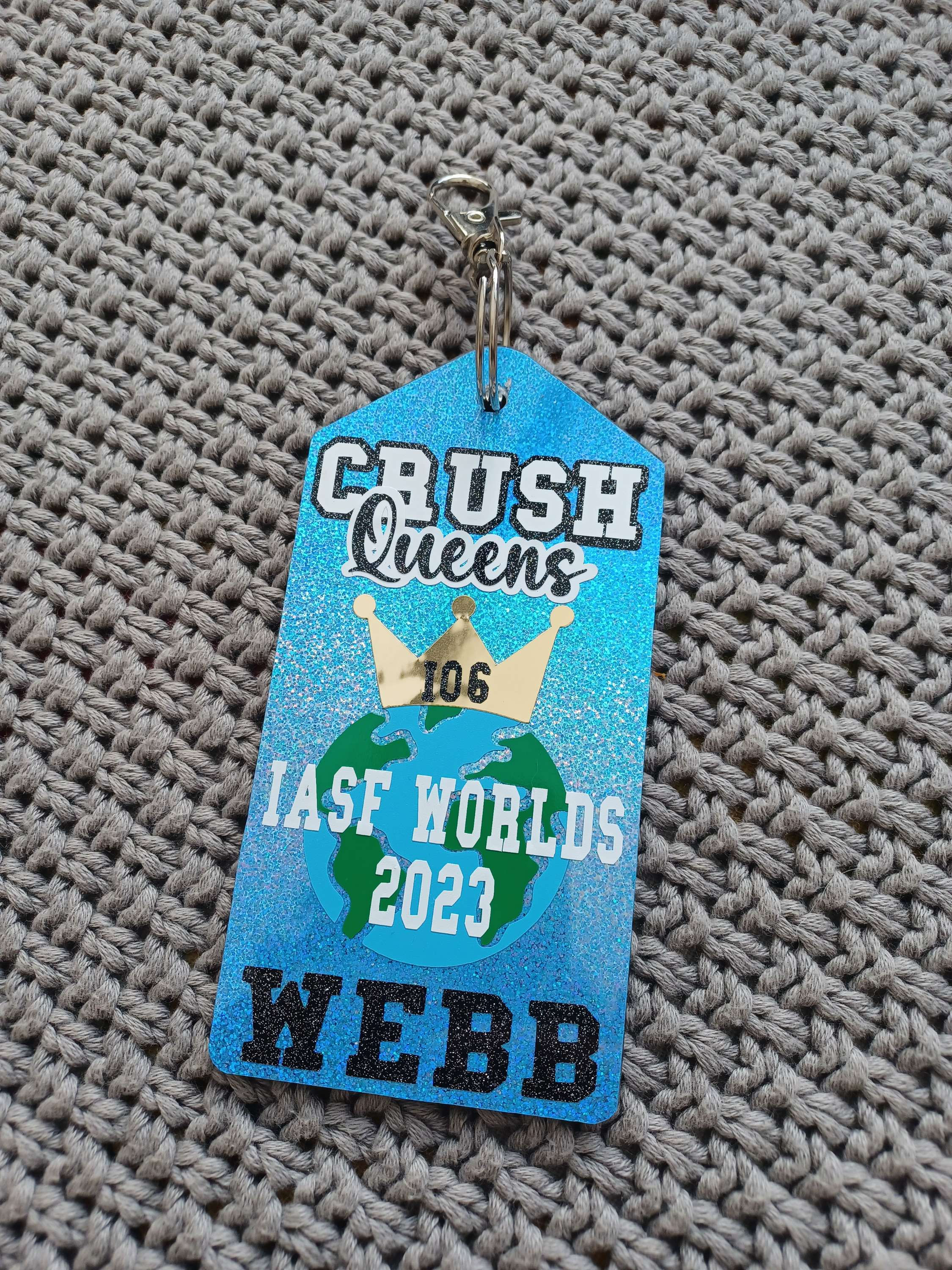 Sparkly bagtag keyrings