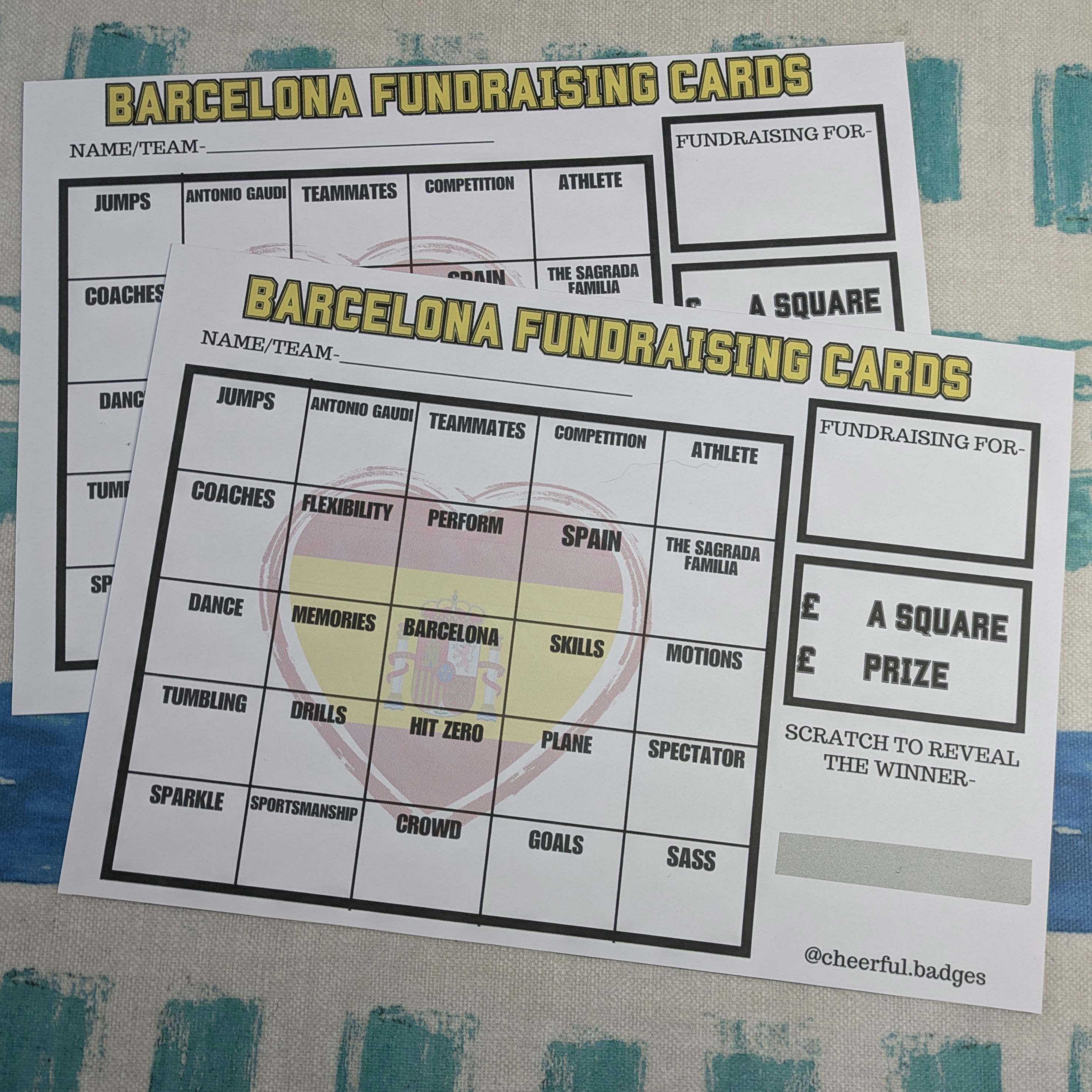 Barcelona Fundraising Cards