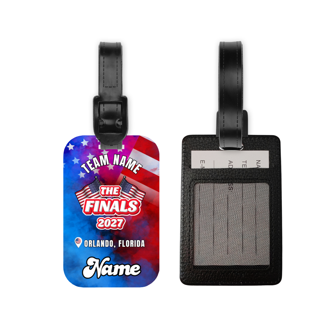 The Finals 2027 one sided PU Leather luggage tag