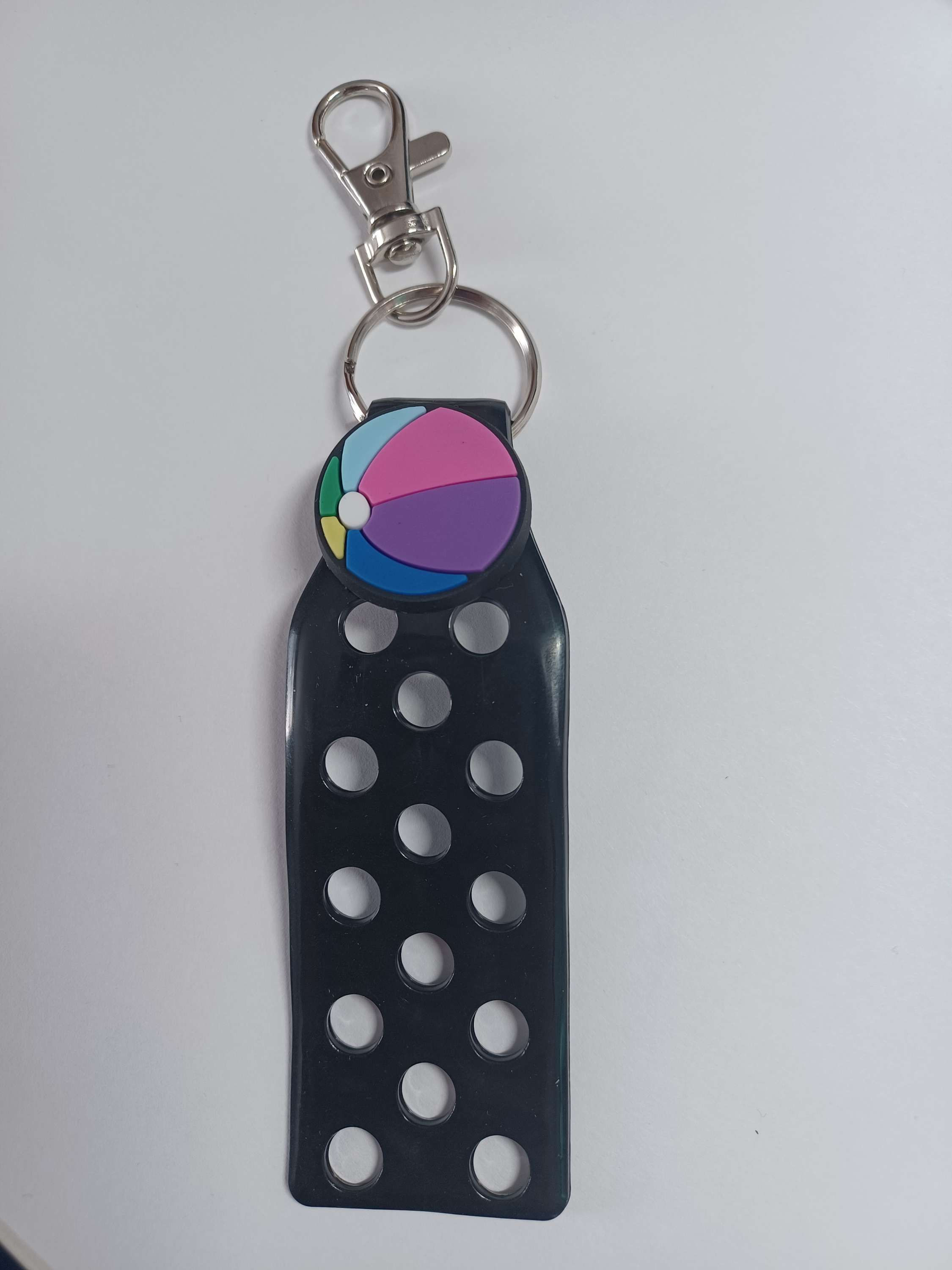 Black croc keyring