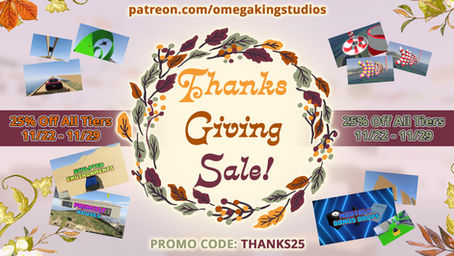 Thanksgiving & Black Friday Week Sale!