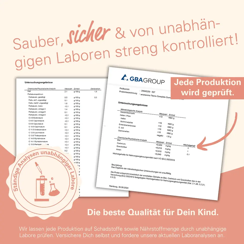 Miniaturbild: wowtamins Fruchtgummis für Kinder