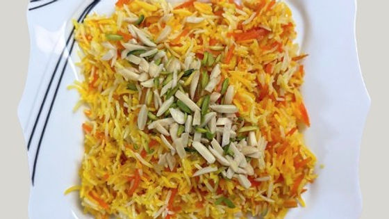Orange Peel Rice With Pistachio & Almond