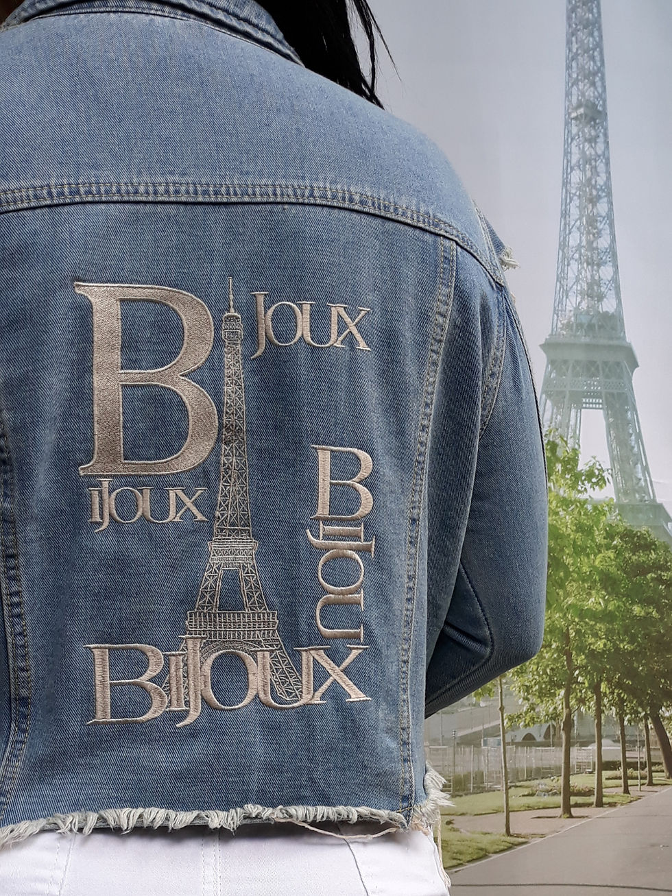 Thumbnail: Bijoux Distressed Denim