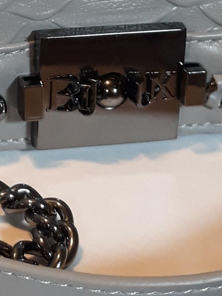 Thumbnail: Grey Python Embossed Luxury Tote