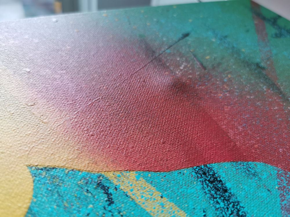 How to fix a dented canvas?