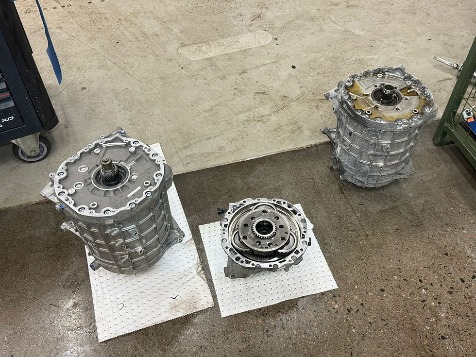 Audi e-tron takasähkömoottorin vaihto ja korjaus – hybridi- ja sähköautojen huolto Autopaja Tuusulassa