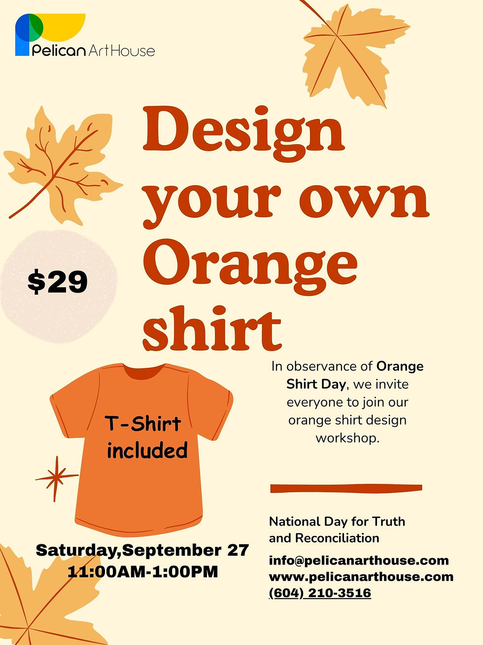 Design Your Own Orange Shirt