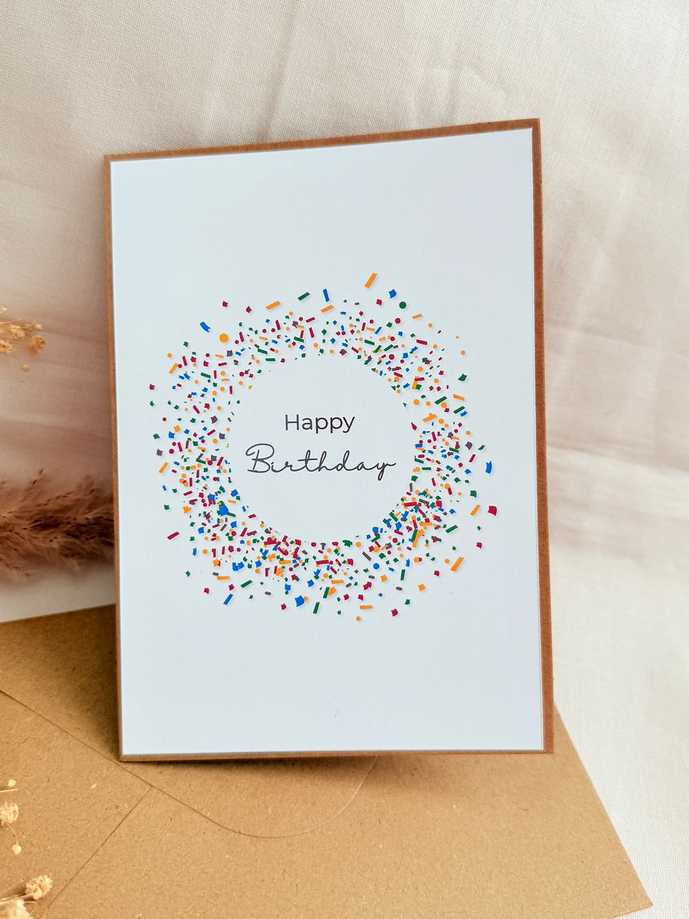 Miniaturbild: Happy Birthday - Konfetti bunt