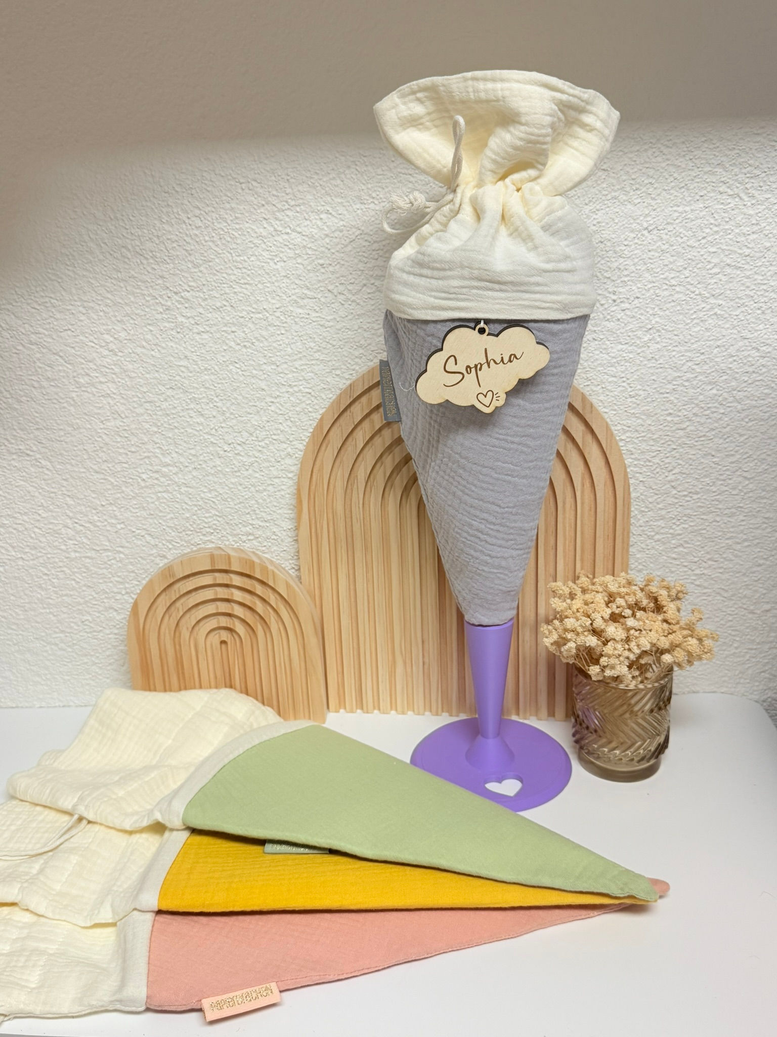 Schultüte mit Halter