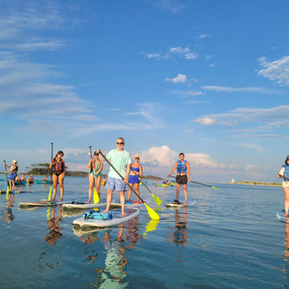 Kayakers exploring the serene waters of Cherry Grove, Myrtle Beach