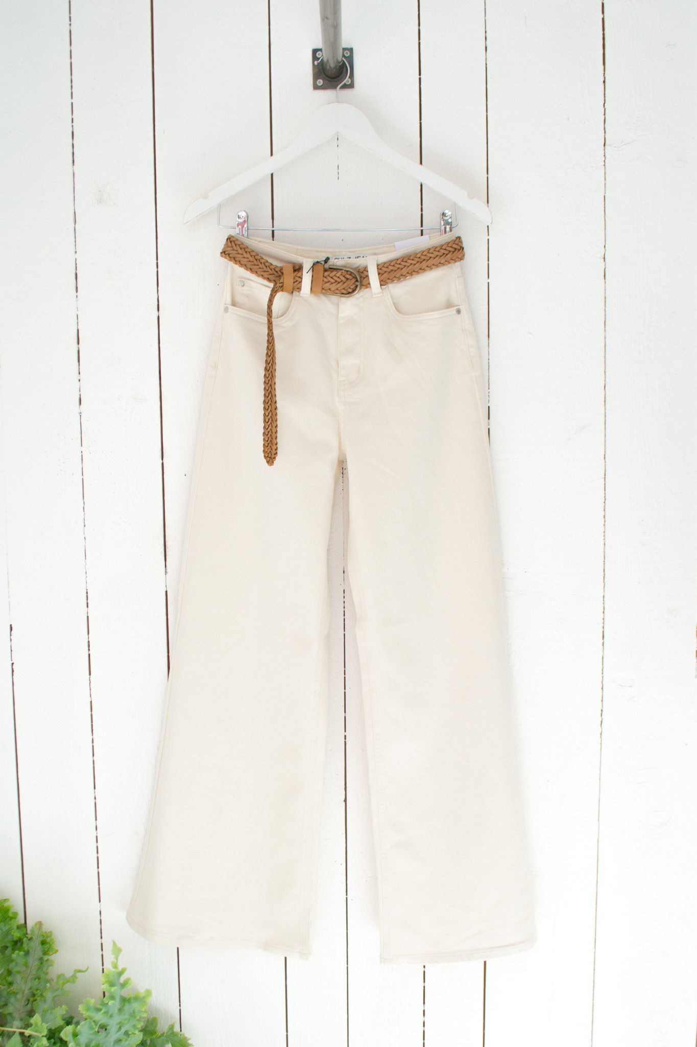 Pulz Annie Jeans Wide Ecru Denim