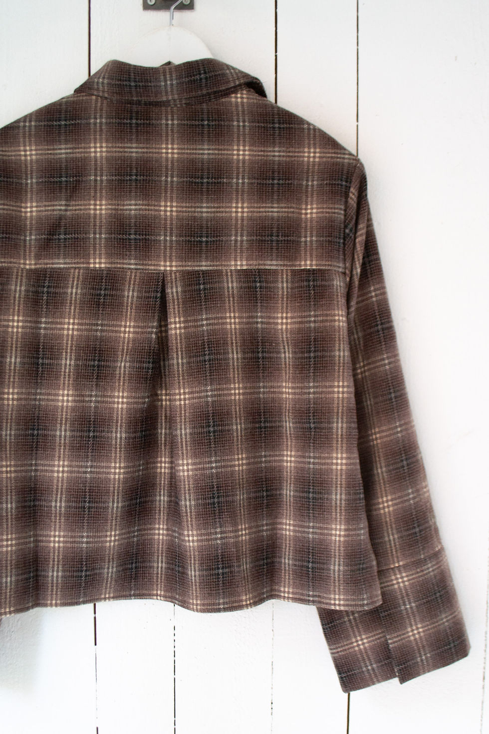 Thumbnail: Neo Noir Jaylin Flannel Check Shirt Dark Taupe