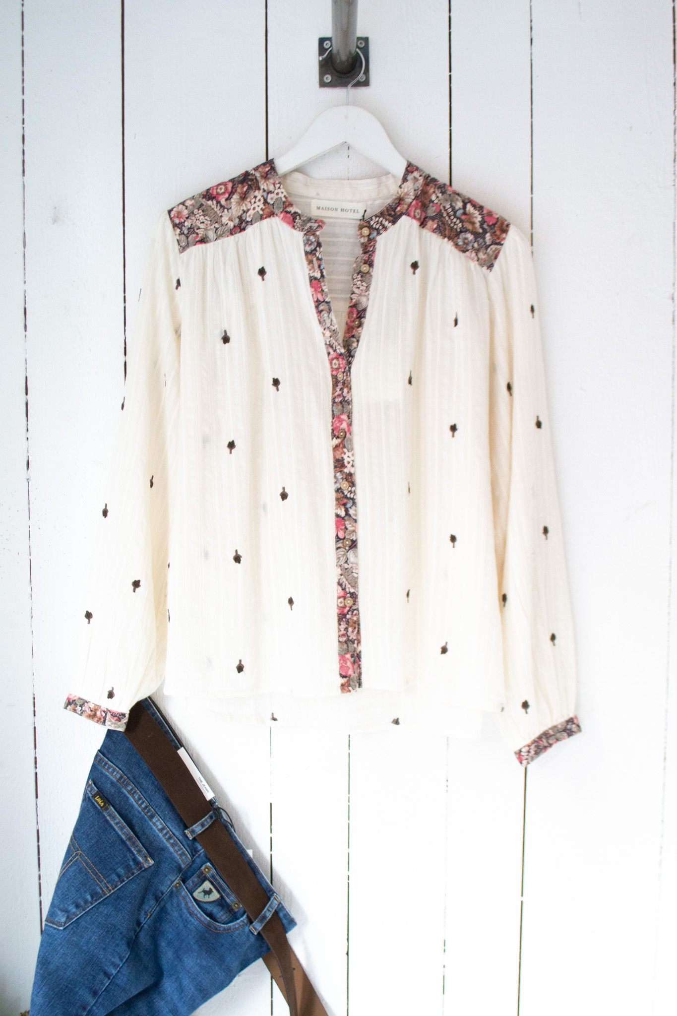 Maison Hotel Marie Blouse Ivory