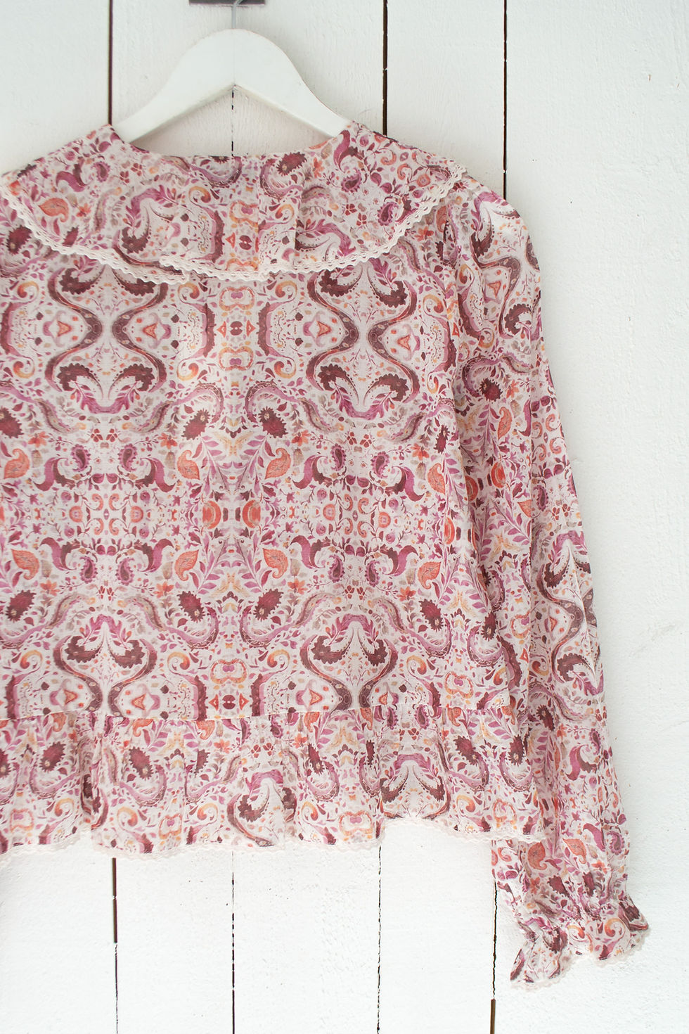 Miniatyrbild: Neo Noir Ajda Paisley Dance Blouse Rose