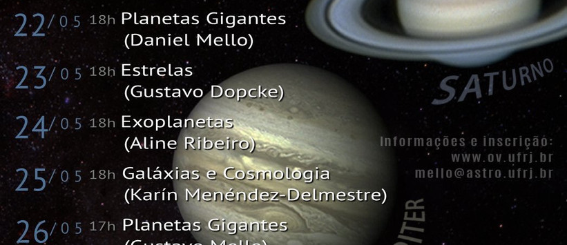 Semana dos Planetas Gigantes no Observatório do Valongo, 2018