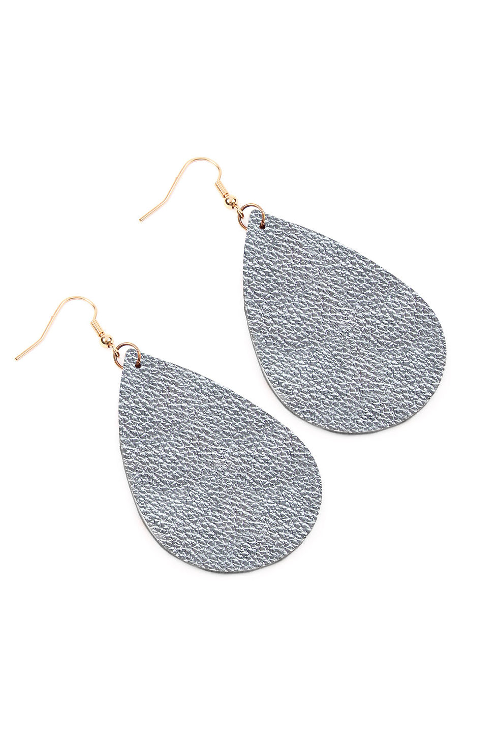 Thumbnail: Teardrop Leather Earrings