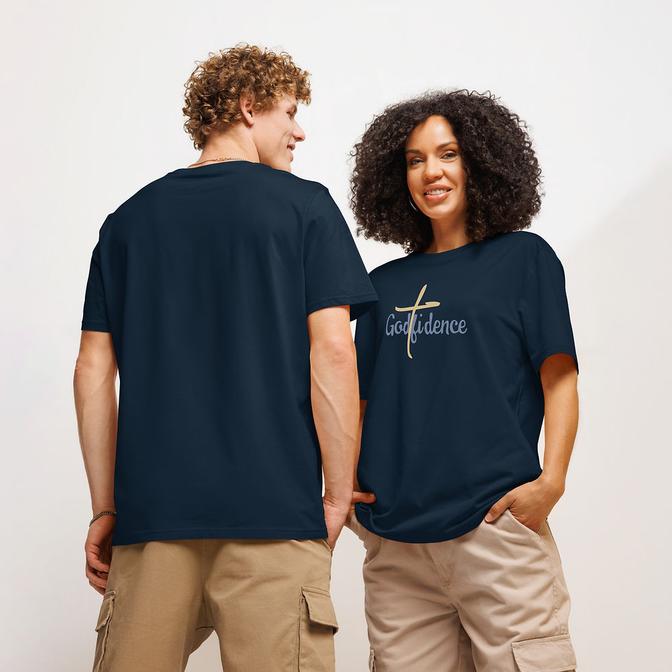 Thumbnail: Christian T-Shirt 'Godfidence: Walking in HIS Strength' Unisex Tee