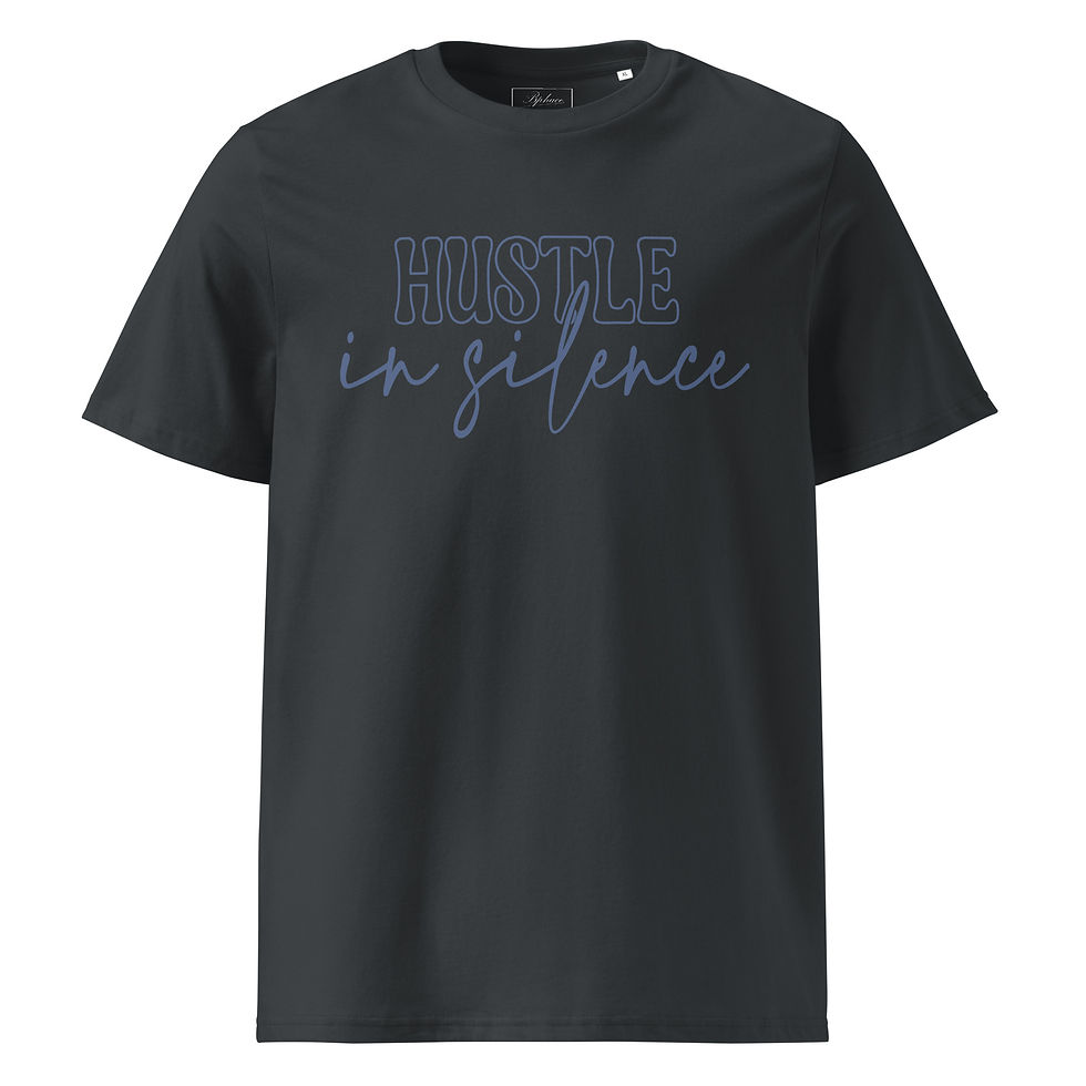 Thumbnail: Hustle in Silence T-Shirt | Motivational Graphic Tee for Daily Grind & Style