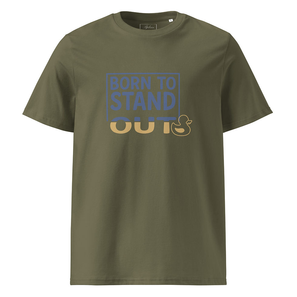 Thumbnail: Born to Stand Out T-Shirt | Motivational Graphic Tee with Unique Duck Design
