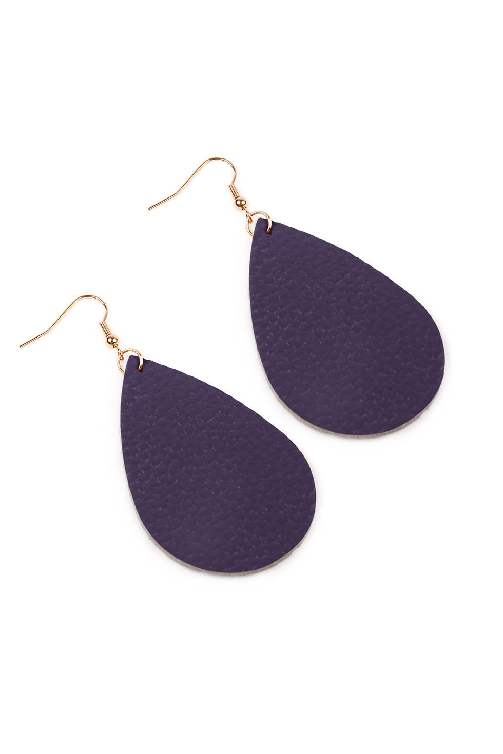 Thumbnail: Teardrop Leather Earrings