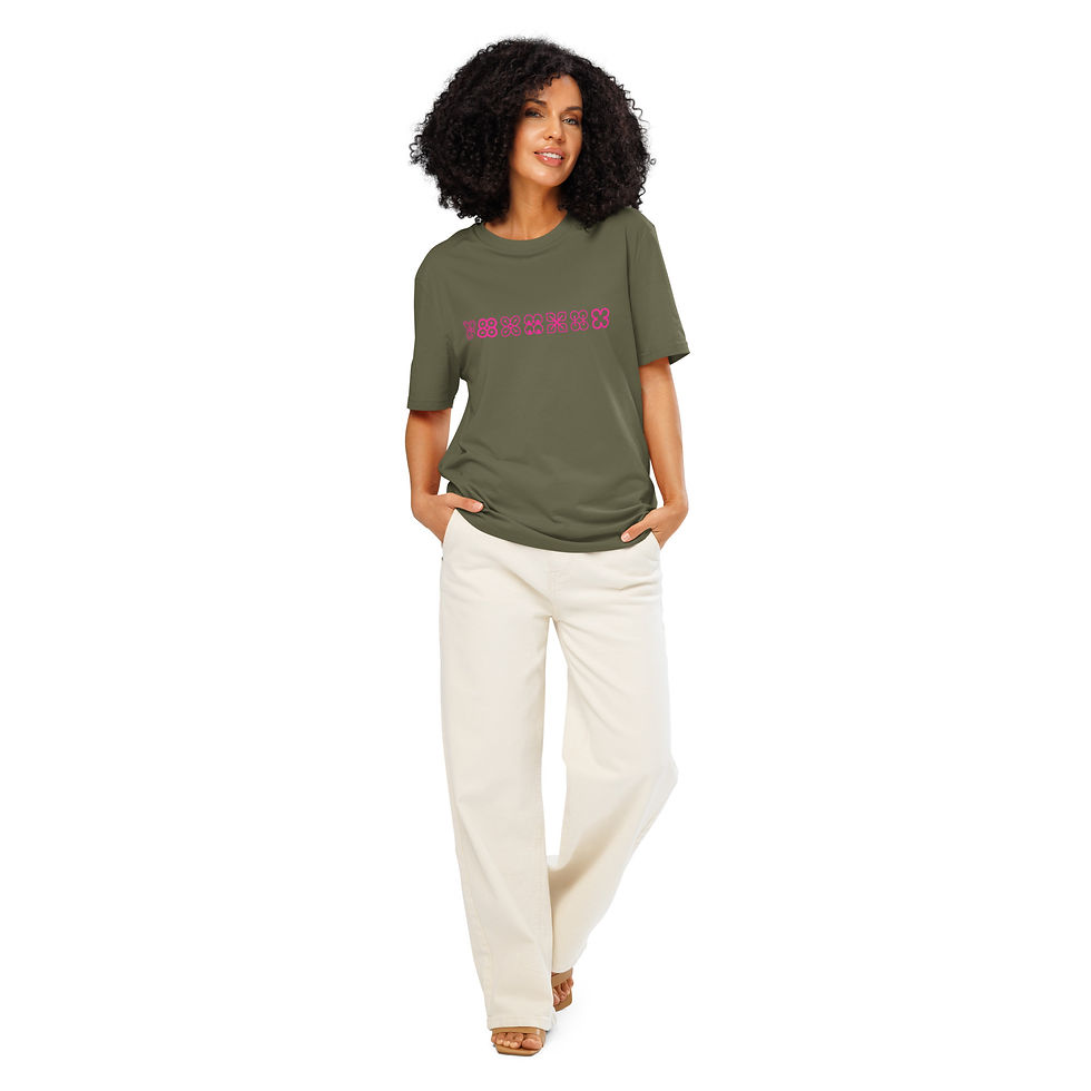 Thumbnail: Unisex organic ribbed neck t-shirt