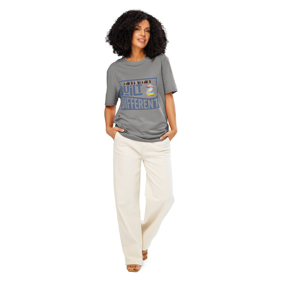 Thumbnail: Built Different Book Lover T-Shirt | Unique Reading & Knowledge Graphic Tee