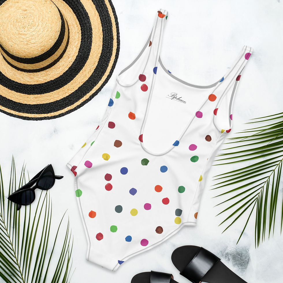 Thumbnail: Polka Dot Swimsuit | Fun Colorful One-Piece Swimwear for Beach & Pool