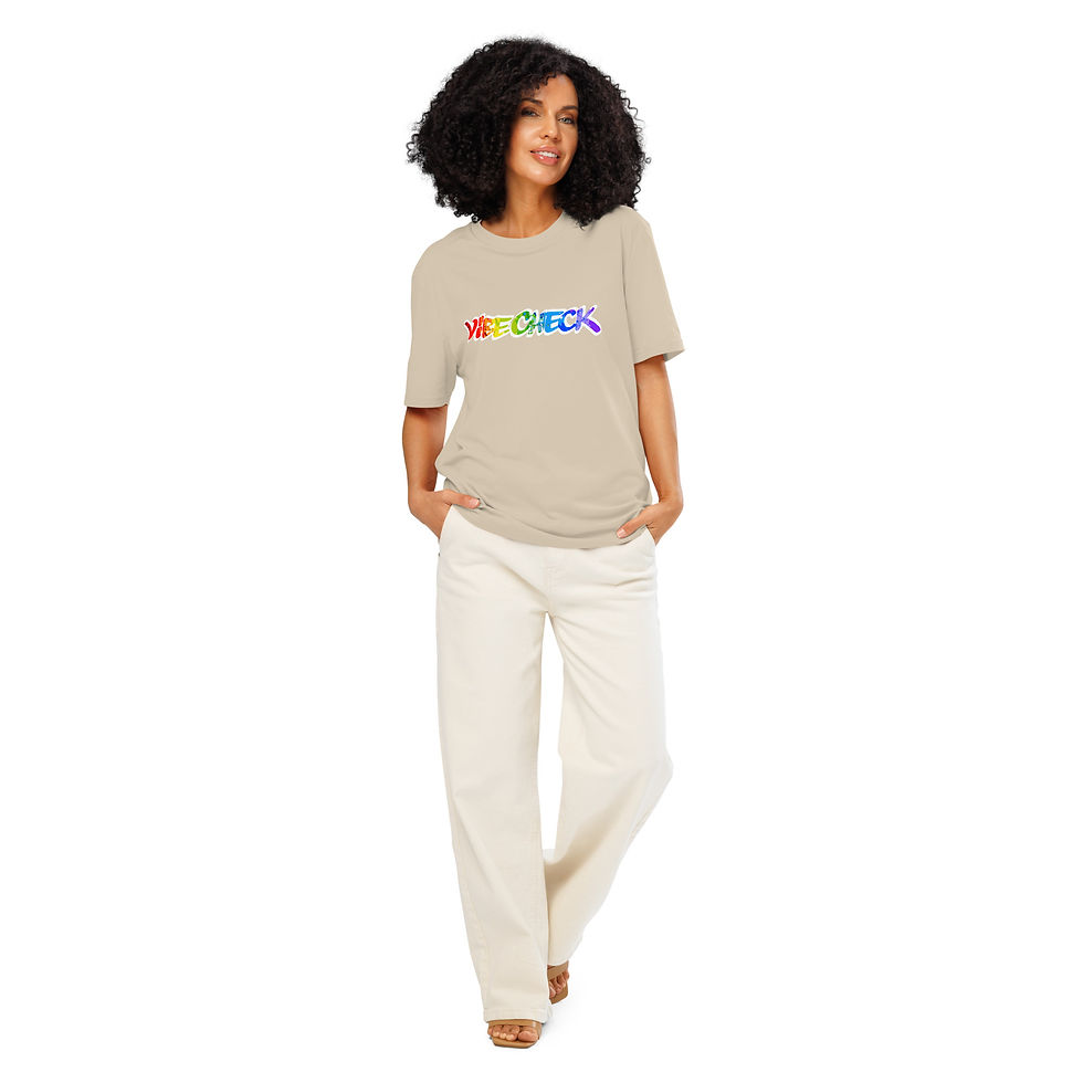 Thumbnail: Vibe Check T-Shirt | Colorful Rainbow Graphic Tee for Fun & Positive Energy