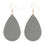 Thumbnail: Teardrop Leather Earrings